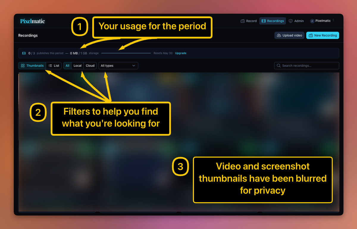 Free screenshot editor with arrow annotations and a gradient background applied.