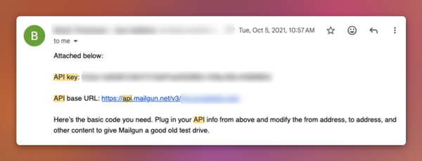 Sensitive customer data blurred in a screenshot of a support email.